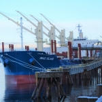 Iwagi Island calls at Vancouver USA on maiden voyage