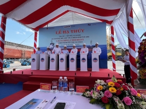 Damen launches Combi Freighter for Reederei M. Lauterjung in Vietnam
