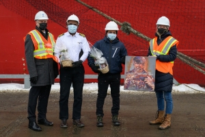 Federal Saint-Laurent first vessel of the year at Trois-Rivières 