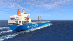 First hydrogen-fuelled operation of main engine in factory for large commercial vessel