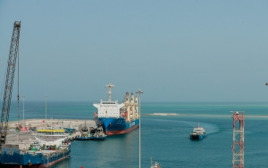 First international shipment at Mugharraq Port 