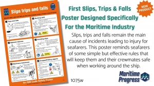 First maritime slips, trips and falls poster 