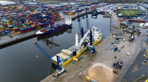 New electric cranes at Tees Dock offer sustainability boost 