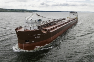 Newest U.S flagged Lakes bulker operation with Thordon RiverTough bearing