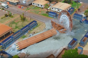 Port Hedland old tower felled