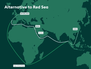 Red Sea conflict brings massive shipping carbon emissions increases 