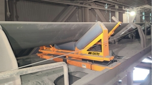 Responsive conveyor belt tracker improves production and safety 