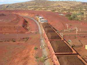 Rio Tinto’s first Western Australian-made iron ore rail cars 