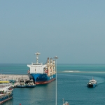 First international shipment at Mugharraq Port 