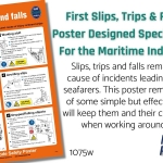 First maritime slips, trips and falls poster 