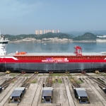 Two Damen Combi Freighters 3850 launched for Fast Lines Belgium
