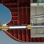 Water lubricated propeller shaft bearings found to reduce fuel consumption