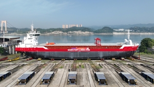 Two Damen Combi Freighters 3850 launched for Fast Lines Belgium