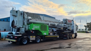 Two Siwertell road-mobile unloaders for US cement handler