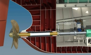 Water lubricated propeller shaft bearings found to reduce fuel consumption